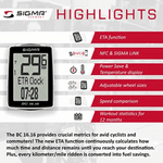 Sigma BC 16.16 Bicycle Computer LI004