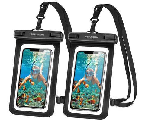 UNBREAKcable Universal Waterproof Phone Case 2 Pack - IPX8